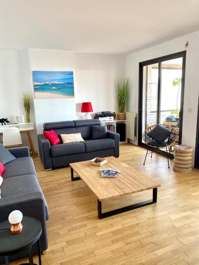 Grand T2 Standing Ajaccio Proche Centre Et Plages Vue Panoramique Parking Prive 외부 사진