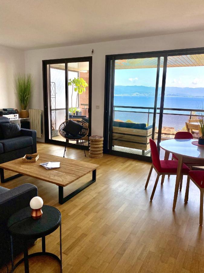Grand T2 Standing Ajaccio Proche Centre Et Plages Vue Panoramique Parking Prive 외부 사진