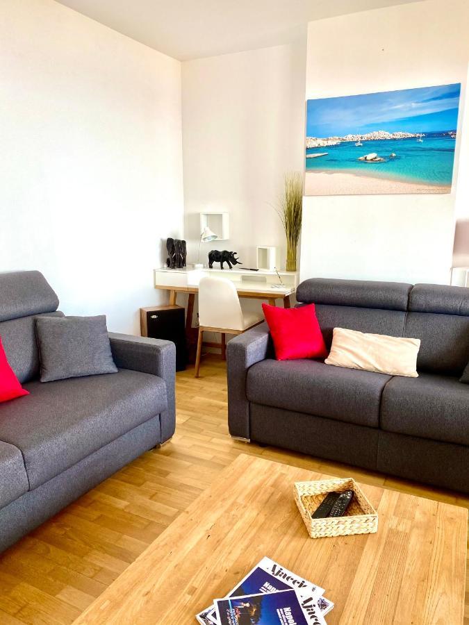 Grand T2 Standing Ajaccio Proche Centre Et Plages Vue Panoramique Parking Prive 외부 사진