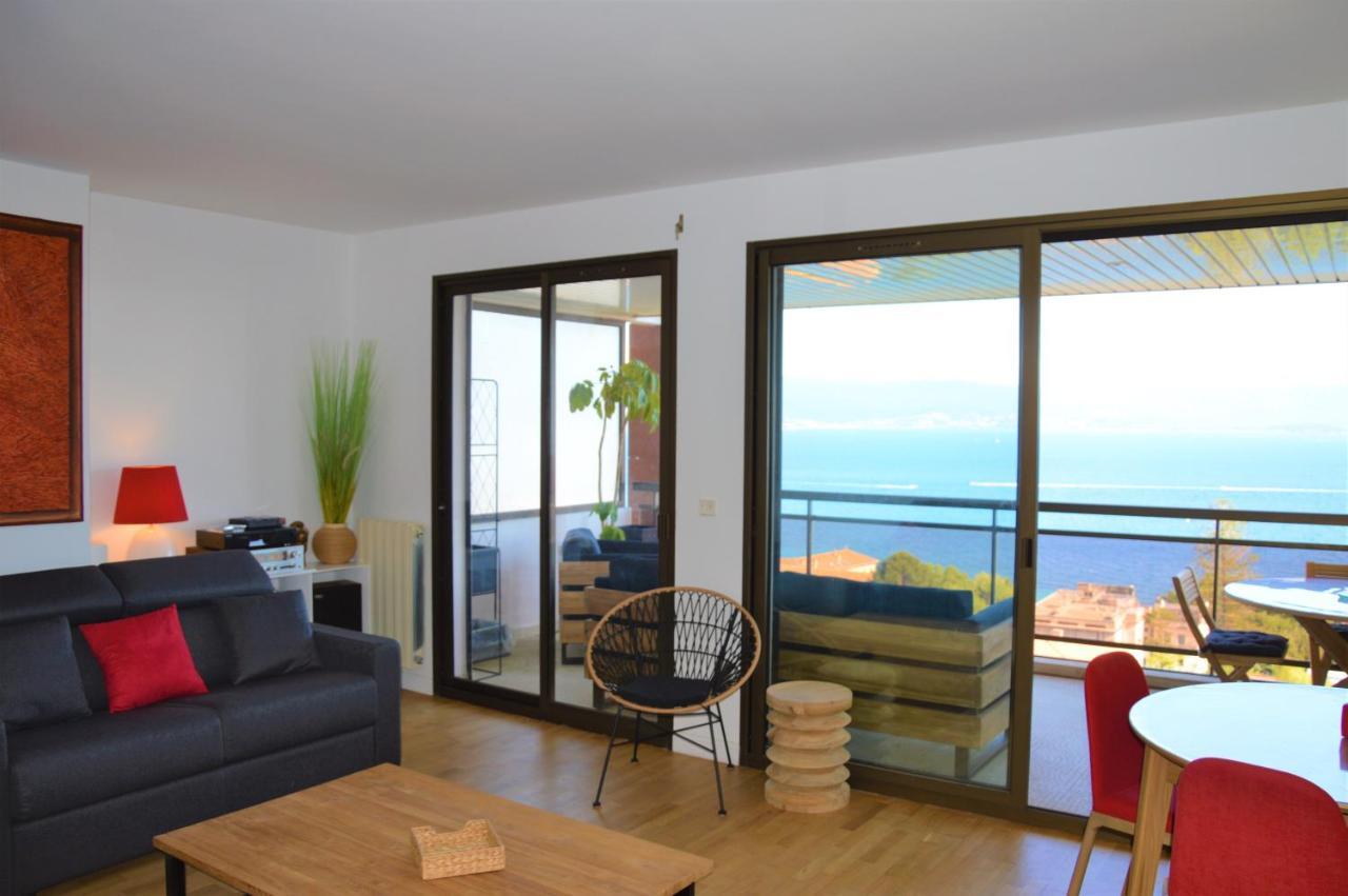 Grand T2 Standing Ajaccio Proche Centre Et Plages Vue Panoramique Parking Prive 외부 사진
