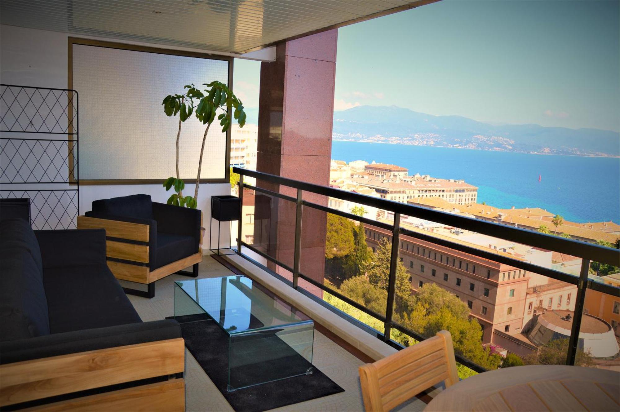 Grand T2 Standing Ajaccio Proche Centre Et Plages Vue Panoramique Parking Prive 외부 사진