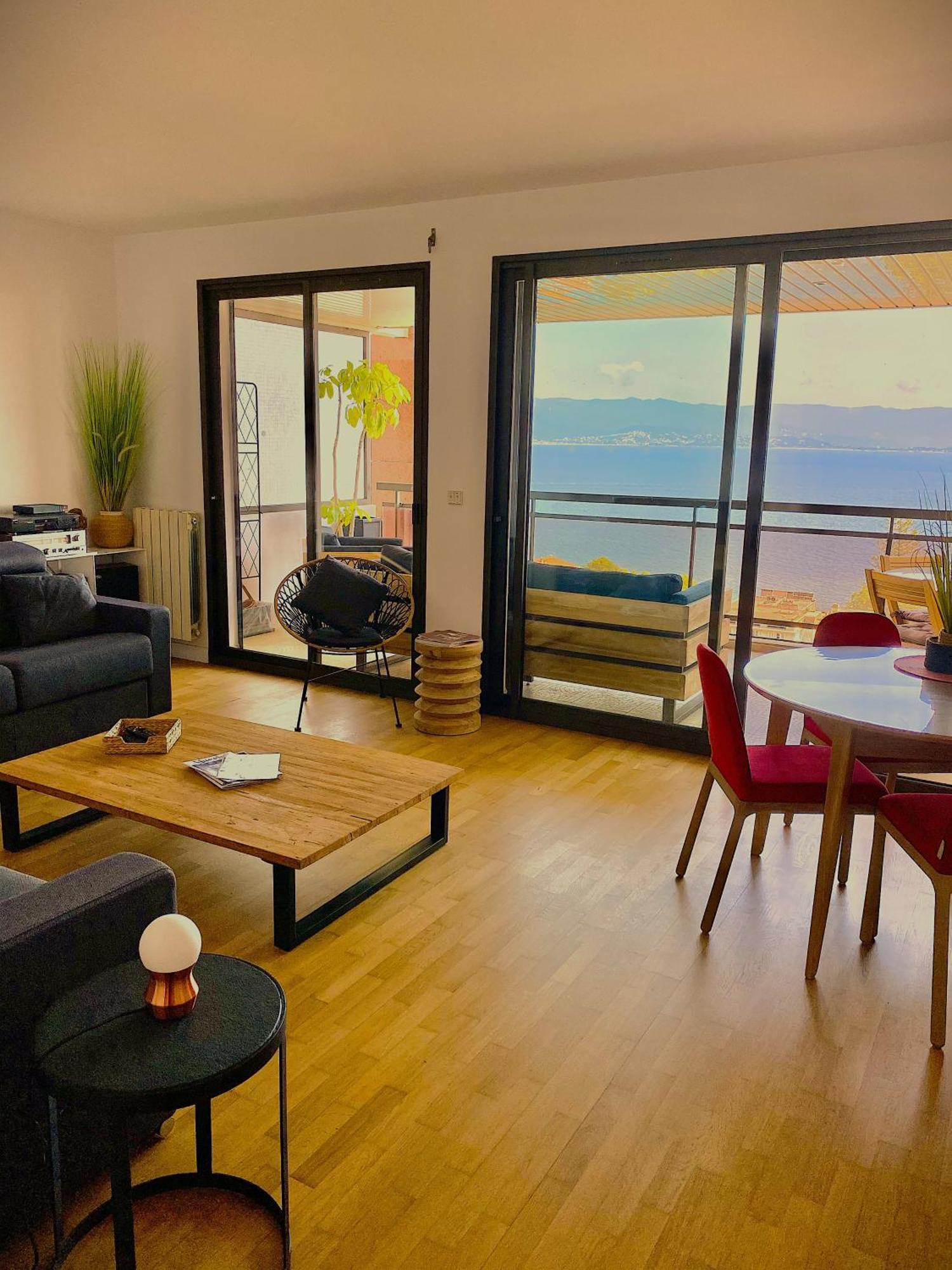 Grand T2 Standing Ajaccio Proche Centre Et Plages Vue Panoramique Parking Prive 외부 사진