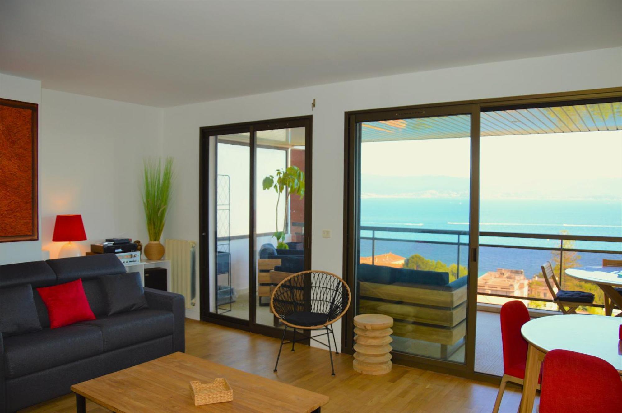 Grand T2 Standing Ajaccio Proche Centre Et Plages Vue Panoramique Parking Prive 외부 사진