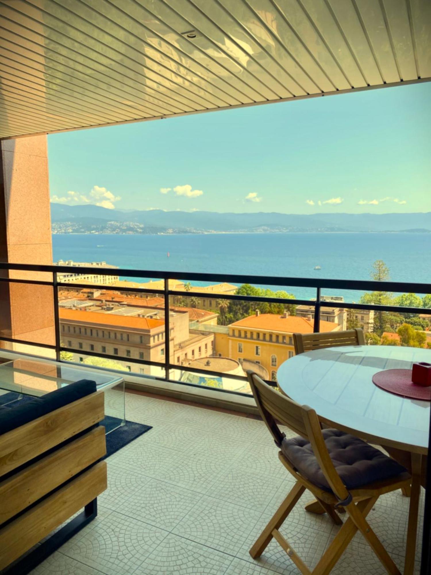 Grand T2 Standing Ajaccio Proche Centre Et Plages Vue Panoramique Parking Prive 외부 사진